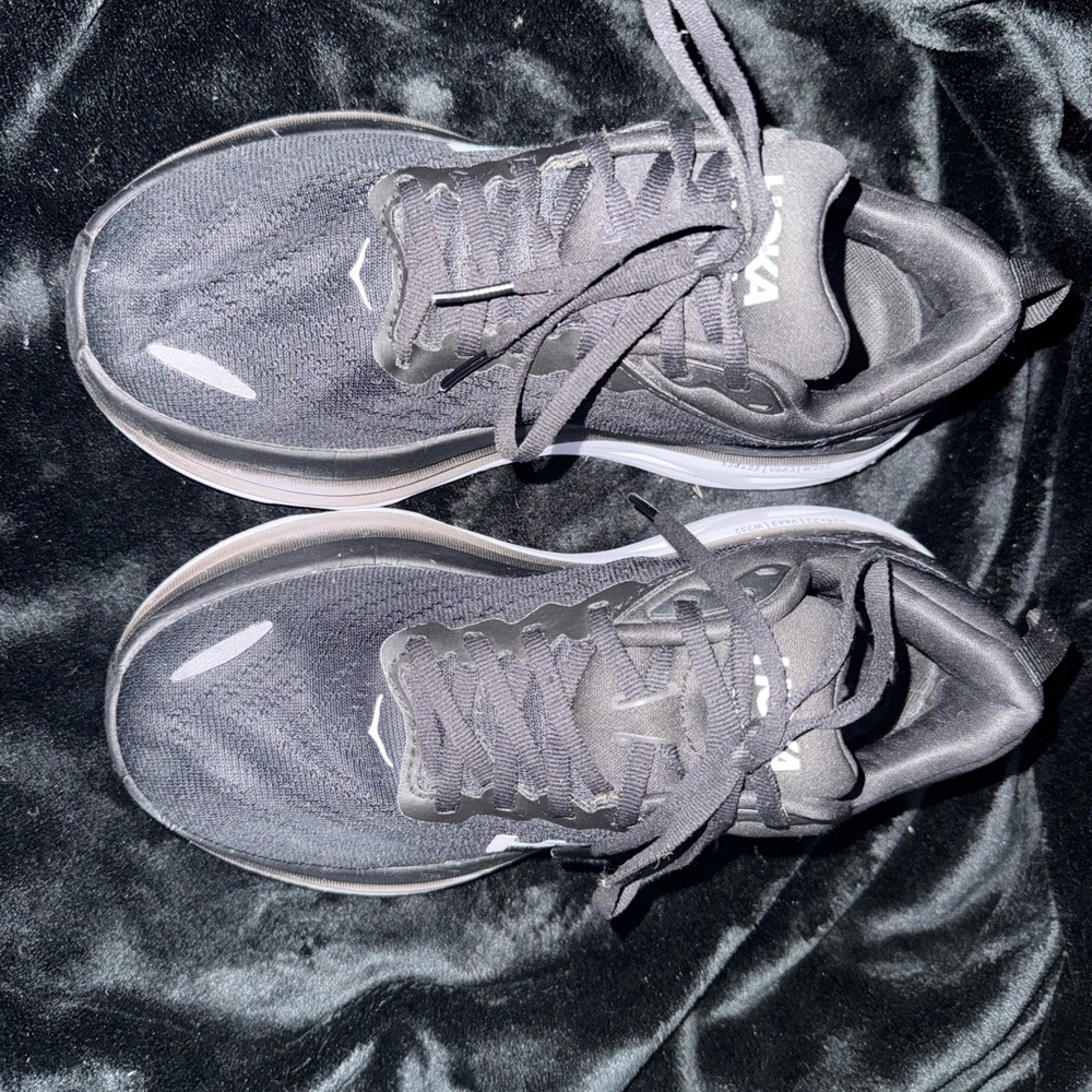 Hoka Black and White Athletic Sneakers - Picture 5 of 5
